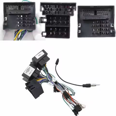 Car Radio Wiring Harness Adapter 3-Head Power Cable For Mercedes-Benz B200 Viano Vito E-Class W211 2