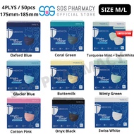 MEDICOS Regular Fit Size M/L 175 HydroCharge 4ply Surgical Face Mask (Assorted Color) 50’s (NEW)