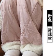 加絨加厚保暖棉褲 外穿秋冬季休閒黑色闊腿褲子 直筒褲（平行進口）（快遞送貨上門）
