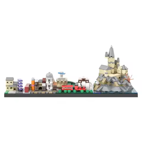 Skyline Series Horizon Journey to Hogwarts puzzle building blocks for Kids Adult Toys Christmas Birt