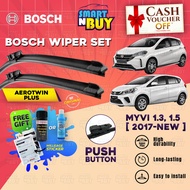 Bosch Aerotwin Plus Wiper Original Set Front Windshield Cleaner Wiper Myvi Gen3 2017 - New Viper Myv