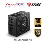 (AONE PLUS SS2) MSI 850W MPG 80 PLUS GOLD FULLY MODULAR POWER SUPPLY