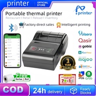 printer thermal bluetooth buat hp 58mm printer barcode Portable mesin printer mini printer GRATIS 3 