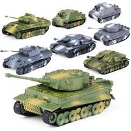 4D Assembled Military Model Toy 1: 72 World War II Tiger Main Station Tank Leopard Army Green Educat