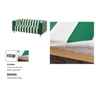 Ikea Klippan COVER For 2-Seat Sofa (Radbyn Green/White)