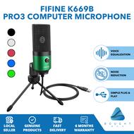 Fifine K669B Pro3 Condenser USB Computer Microphone Perfect for PC MAC Windows Cardioid Studio Recording Voice Overseas