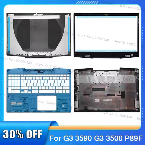 For Dell G3 3590 G3 3500 P89F Laptop LCD Back Cover/Front Frame/Palm Rest/Bottom Case/Hinges Replace