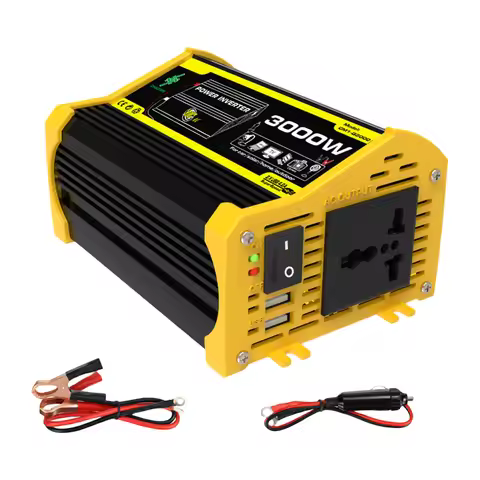 3000W Car Inverter DC 12V To AC 110/220V Dual USB Car Voltage Transformer Modified Sine Wave Smart I
