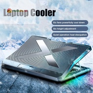 HomeBox SG6-Fan Laptop Cooler Laptop Gaming Cooling Pad with LED Lighting for 14 inch - 18 Inch Lapt