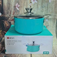 Elmich 3-bottom stainless steel pot for induction cooker - 20cm induction cooker stainless steel pot