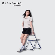 Giordano Women Cotton Twill Lightweight High Waist Shorts