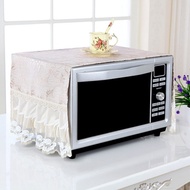 Home fabric lace towel microwave oven cover cover cover cover the microwave
