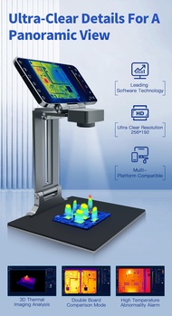 Mileseey TR256P 256*192 ความละเอียด 3D กล้องความร้อนเครื่องวิเคราะห์สำหรับ Android Win OS พร้อมเลนส์