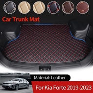 for Kia Forte Cerato K3 BD 2019~2023 2022 Car Boot Liner Cargo Rear Trunk Mat Luggage FLoor Tray Wat