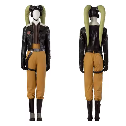 Female Hera Syndulla Cosplay Costume Hat Jacket Pants Outfit Full Set and Individual Items Are Sold 