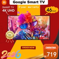 2026 XIoami Google Smart TV 46-inch Borderless, Voice Control, 4K Picture Quality Excess Discount Su