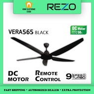 Rezo VERA 565 56" Ceiling Fan DC MOTOR ABS Blade REMOTE CONTROL 9 SPEED TURBO