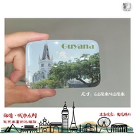 Guyana Guyana Refrigerator Stickers South America Guyana Guyana Flag Refrigerator Stickers Tourist S