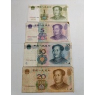 China 1,5,10,20 Yuan(used)