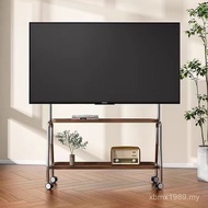 Floor-standing TV Wheel Touch Screen Monitor with Hanger Bracket Mobile Live Streaming Cart All-in-O