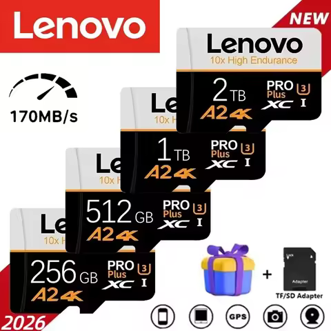 Lenovo Ultra Micro Tf Sd 128GB 32GB 64GB 256GB Micro Tf SD Card SD/TF Flash Card Memory Card 32 64 1