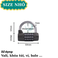 Khóa Số 5 Số -Khóa Mã Số Chống Trộm Dành Cho Hành Lý-Ổ Khóa Chống Gỉ Dài Chốt Dùng Ngoài Trời