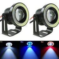 Lampu Led Foglamp Mobil VIOS GEN 1 Projector Angel Eyes 89mm
