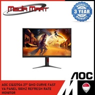 AOC CQ27G4 27" QHD CURVE FAST VA PANEL 180HZ REFRESH RATE MONITOR