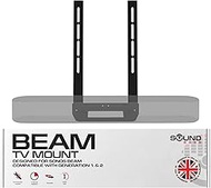 Soundbass Beam TV Mount, Black, Compatible with Sonos Beam Soundbar, Mounting Bracket for Under TV, 