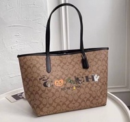 Coach C5714 City Tote  COACH CITY TOTE IN SIGNATURE CANVAS WITH HALLOWEEN