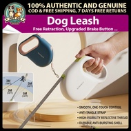 Retractable Dog Leash with One-Key Brake & Lock 5M Reflective Rope, Anti-Pull & Tangle-Free Pet Leas