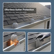 [tutuout] Leaf Bloing Roof Gutter Filter Anti-Clog Eaves Drainage  Mesh Guard for Household Outdoor 