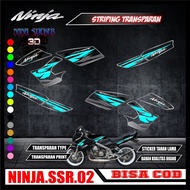 Striping TRANSPARAN KAWASAKI NINJA SSR Variasi Stiker Sticker list body motor KAWASAKI NINJA SSR Mot