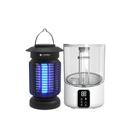 Combo Máy phun sương tạo ẩm KH200 & Đèn bắt muỗi thông minh KM300 - Công Nghệ UV - Thơm Mát Nhà Cửa 