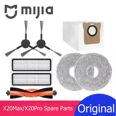 Mijia X20 Max D109GL X20 Pro D102GL All-in-One Vacuum Mop Cleaner Spare Parts Main Side Brush Filter