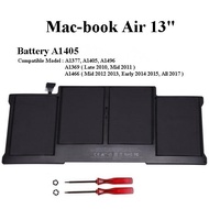 Battery A1405 For Mac-book Air 13" A1369 A1377 A1405 A1466 A1496 Laptop Notebook A1369 Mid 2011 / A1