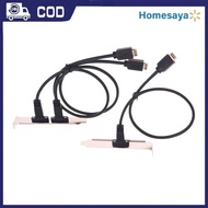 50cm USB 3.2 TYPE-e Title Front Panel to USB-C TYPE C Female Connector Extension Cable TYPE-E baffle