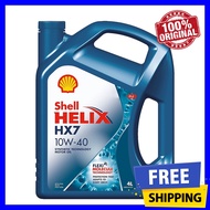 Shell Helix HX7 10W40 SN PLUS Semi Synthetic Engine Oil (4L) 10W-40 Proton/Perodua/Toyota/Nissan Minyak Enjin Kereta