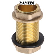 YAYEEO Bulkhead Fitting, Brass G1/2 G3/4 G1 Male Tube Adaptor, Water Tank Adapter Hose Fitting Water