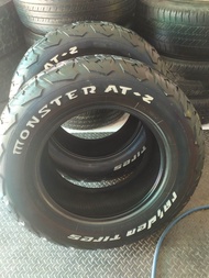 ยางกระบะ suv ขอบ17 ยี่ห้อraiden tiresรุ่น MONSTER AT-2 เบอร์ 265/65r17 ปี18 สภาพสวย แก้มดี ขอบสวย ไม