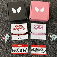 Spiderman Miles Morales & Gwen Stacy Couple Bracelet Round Beads Special Edition