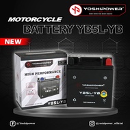 YOSHIPOWER YB5 YB5L BATTERY GEL EX5 WAVE LAGENDA LC135-V1 SRX SRE EGO KRISS  MR1 ACE CT100 CT110 SMA