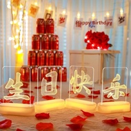 Birthday Happy LED Light Sign Decor
