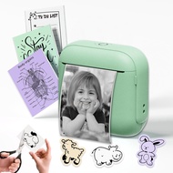 Mini Portable Printer Ink-free Label Printer Portable Inkless Sticker Maker Mini Thermal Printer for