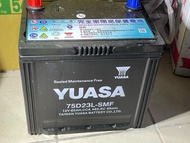 全新 YUASA湯淺免加水汽車電池75D23L-SMF