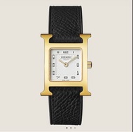 Hermes Watch H hour 黑金手錶 size 25 mm