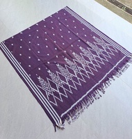 Tenun Jepara Kain Tenunan Warna Ungu Kaen Blangket Selimut ootd Pendaki warna gelap kaim etnik tradi