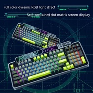 SB XL98 Keyboard mekanik Bluetooth nirkabel tiga Mode RGB efek caha