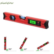 PIXELGLOW Digital Level Ruler, LCD Display 0-90° Range Magnetic Digital Level, Magnetic Base 30-100c