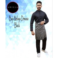 Baju Melayu Slimfit Lelaki Man Baju Melayu Cekak Musang  Dull Satin Murah 2023